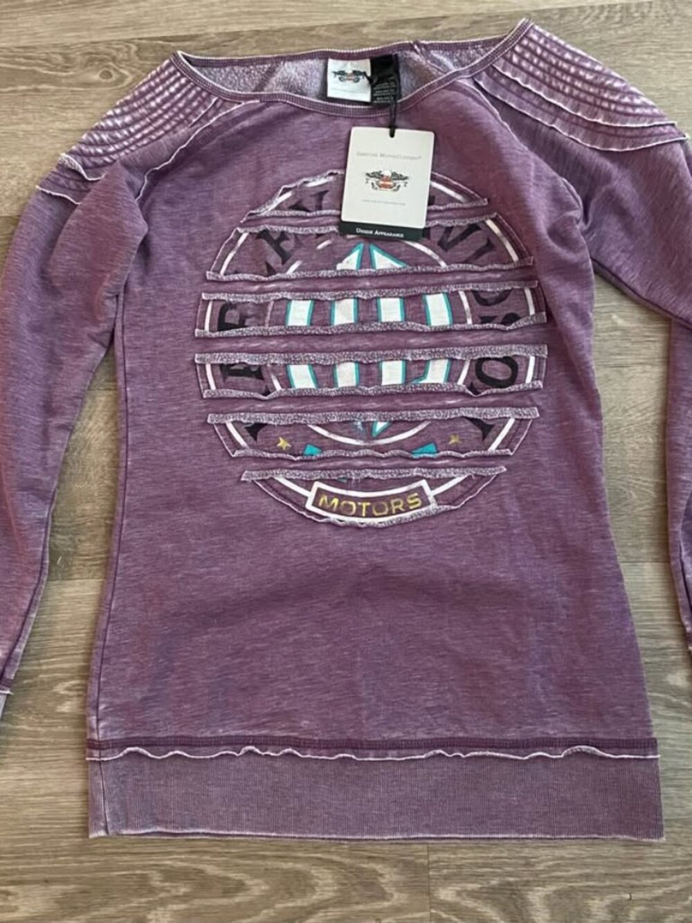 Harley-Davidson Women’s Plum Long Sleeve Top XS New With Tags Soft Cozy Graphic - Picture 1 of 4